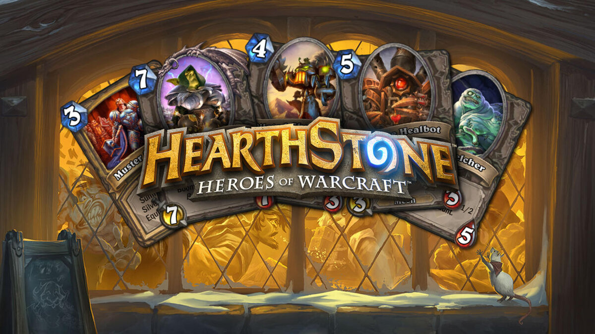 Постер к игре. Раньше она называлась Hearthstone: Heroes of Warcraft