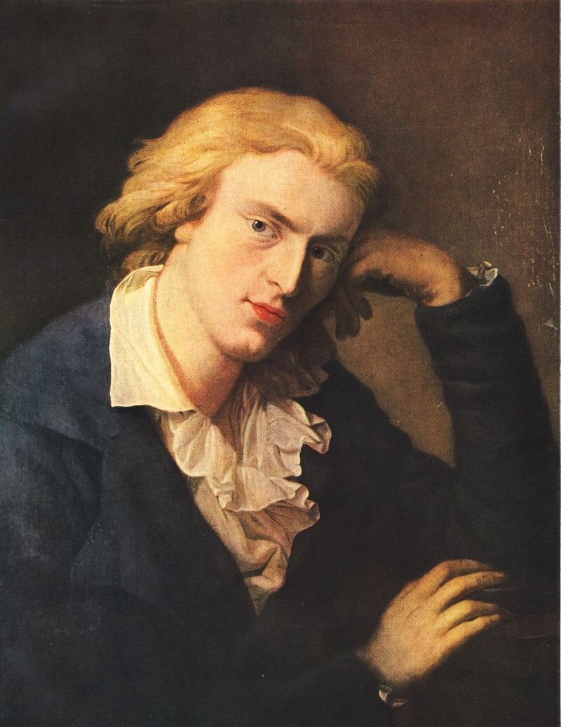 Фридрих Шиллер (1759-1805) - немецкий поэт; портрет кисти Антона Графа (1790)