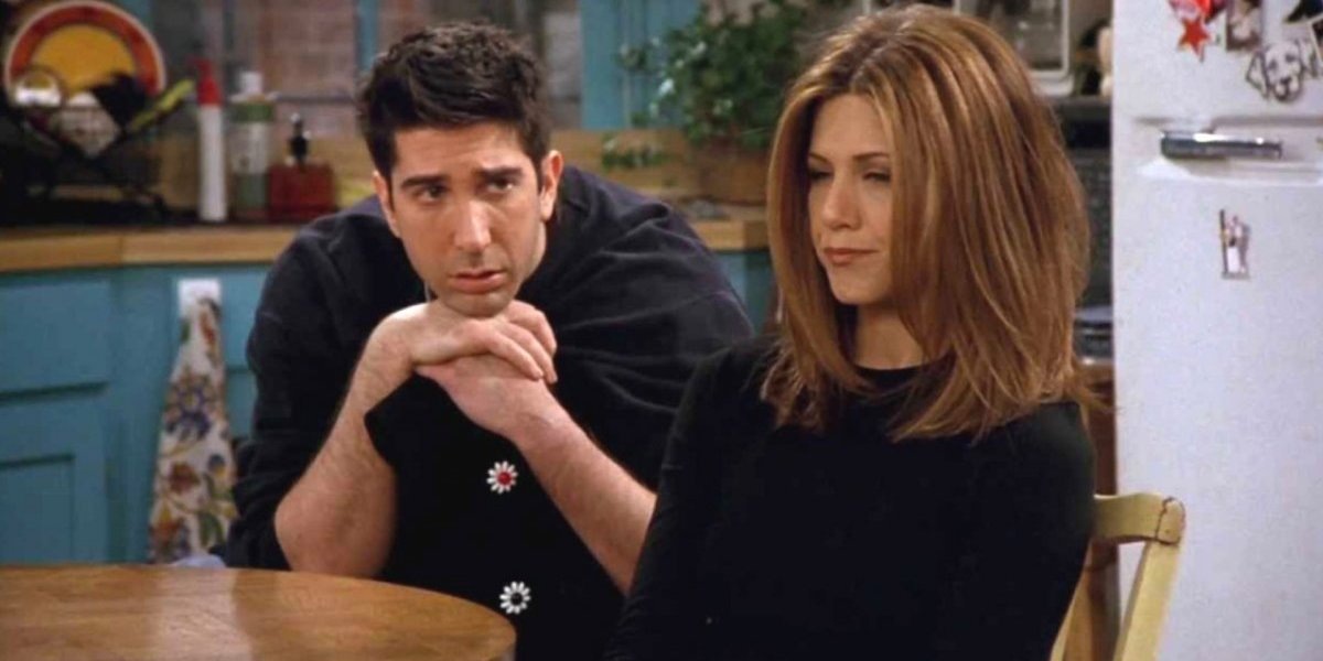 Рейчел и Росс из сериала "Друзья", у которых быть просто друзьями не получилось