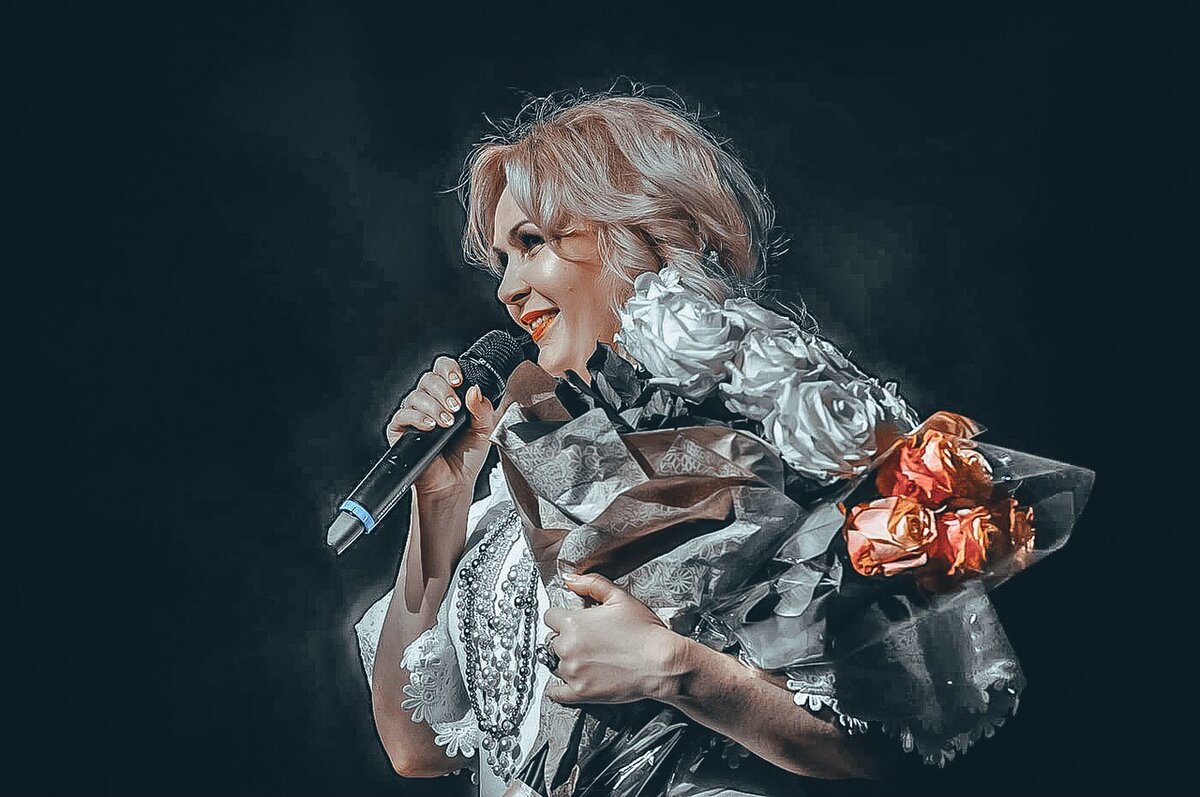 Татьяна Сорокина. Концертное фото.