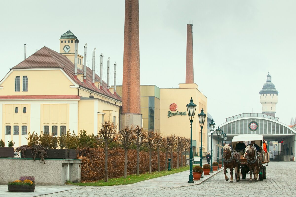Пивоваренный завод Pilsner Urquell в Пльзени