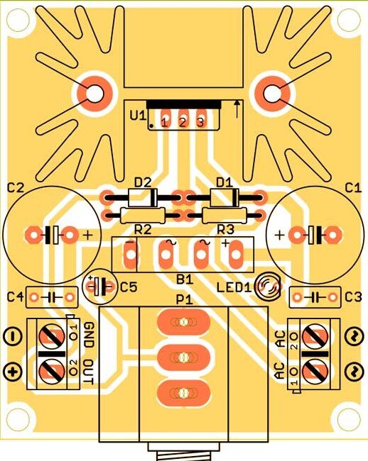 LM338T/NOPB, Регулируемый стабилизатор напряжения, 5А, 1.2В…32В, [TO-220]