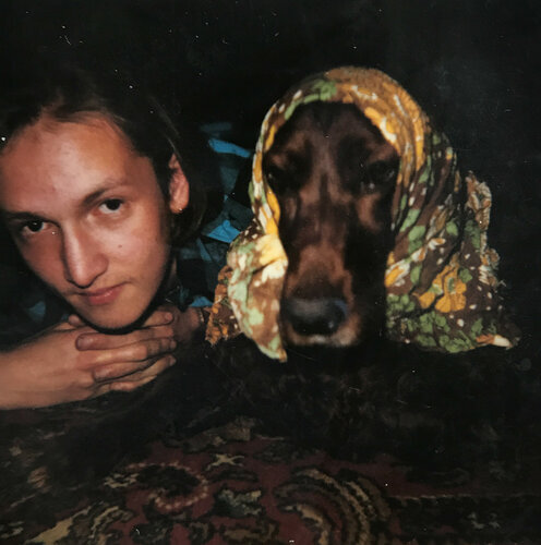 На фото я и наш пёс Рэй, 1990 год. 