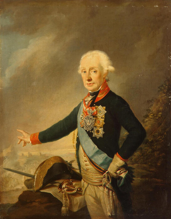 Й. Крейцингер (Joseph Kreutzinger). Портрет фельдмаршала графа А. В. Суворова. 1799