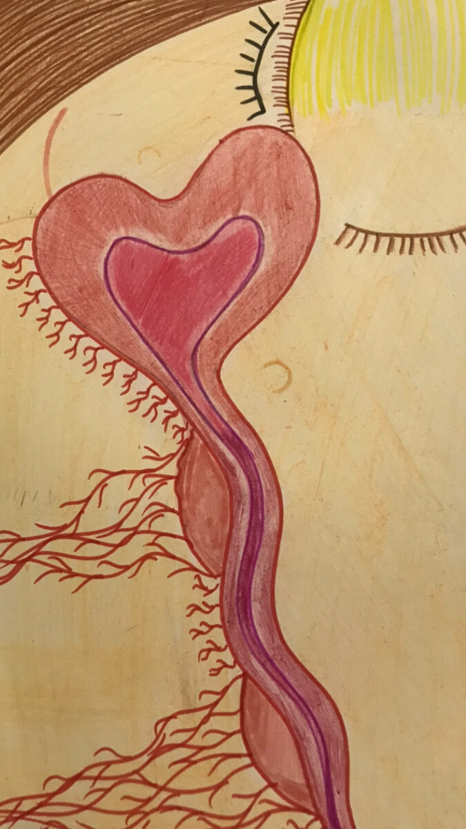 Рисунок, который я нарисовала на утро после возвращения ГВ, 