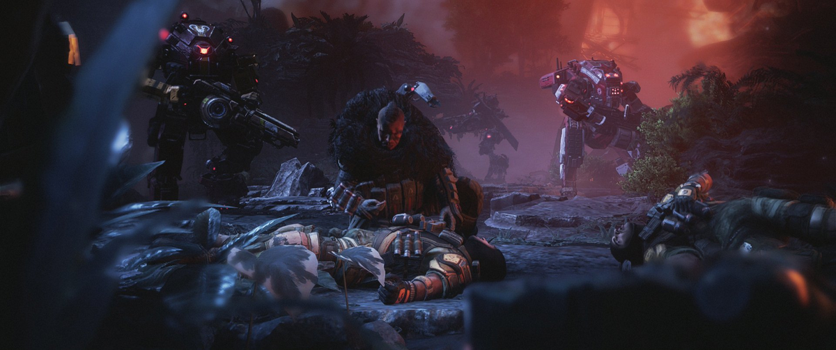 Titanfall 2 не заморачивается с деталями. Кто-то ждал, что она расскажет чуть больше о мире игры, его устройстве, о том, за что на самом деле воюют корпорация IMC и повстанцы. Но в итоге нам не рассказывают практически ничего. Вы идете. На фоне происходит война негодяев с паладинами. Все.