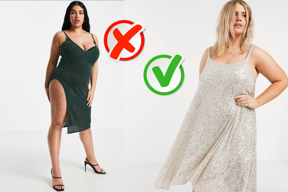 Открытое платье может выглядеть красиво и на plus-size, если подобрать фасон