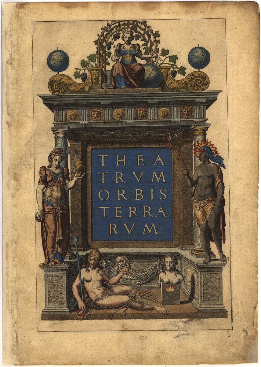 Первая страница атласа Theatrum Orbis Terrarum. Источник иллюстрации: loc.gov (Библиотека конгресса США)