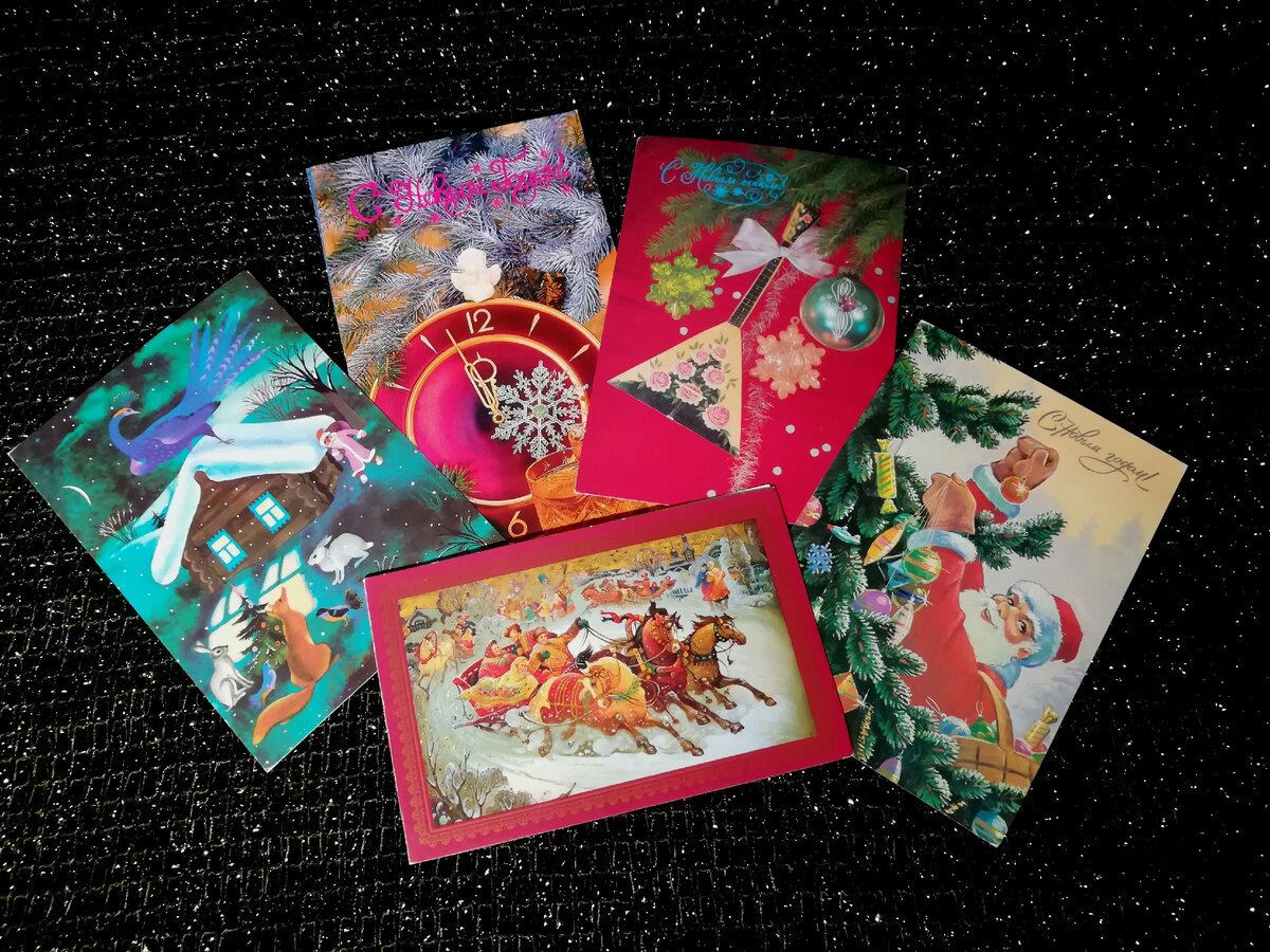 Из моей коллекции новогодних открыток