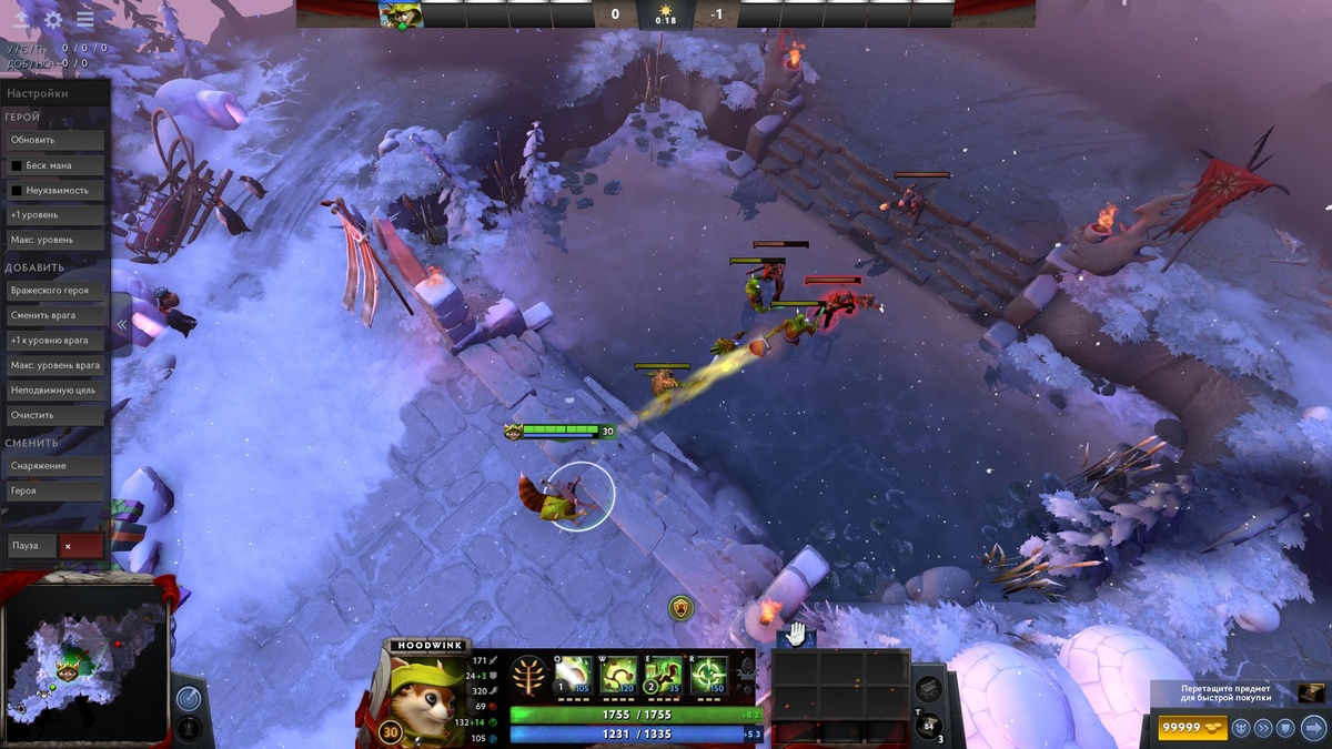 Acorn Shot. Авторский скриншот