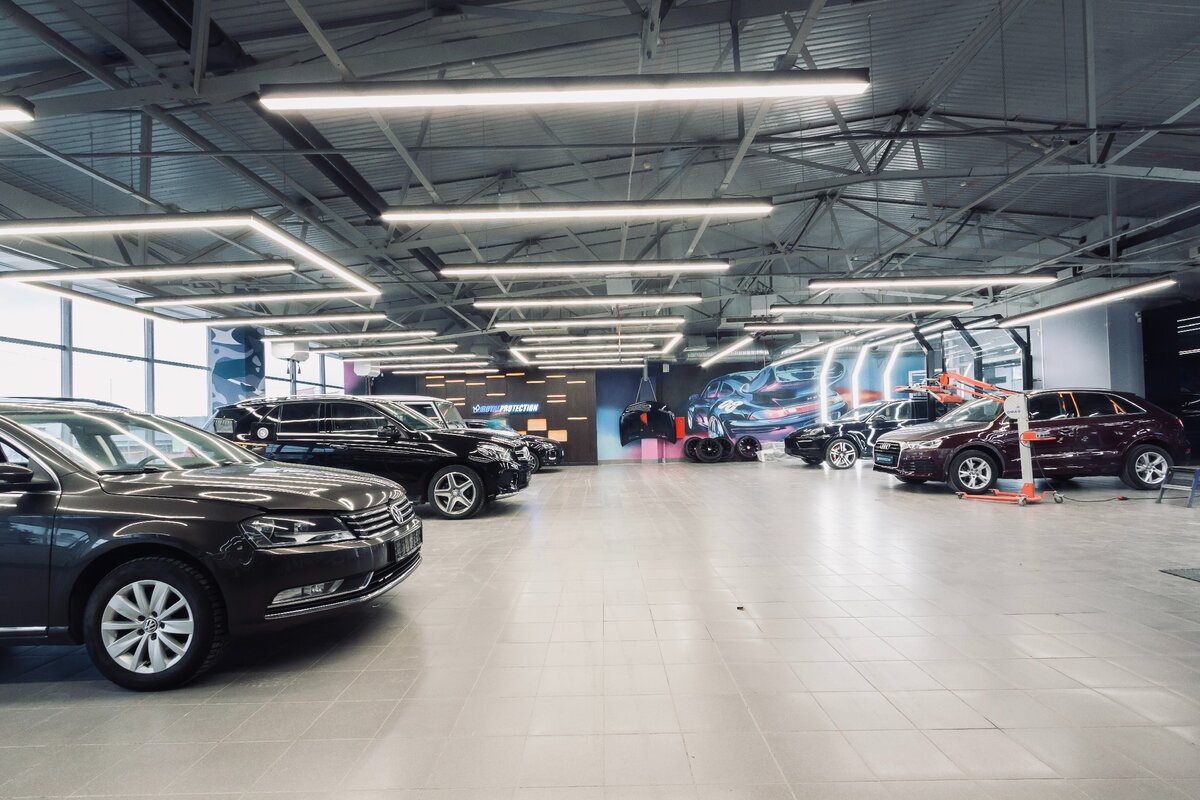 Рабочая зона нашего детейлинг центра "Royal Protection"