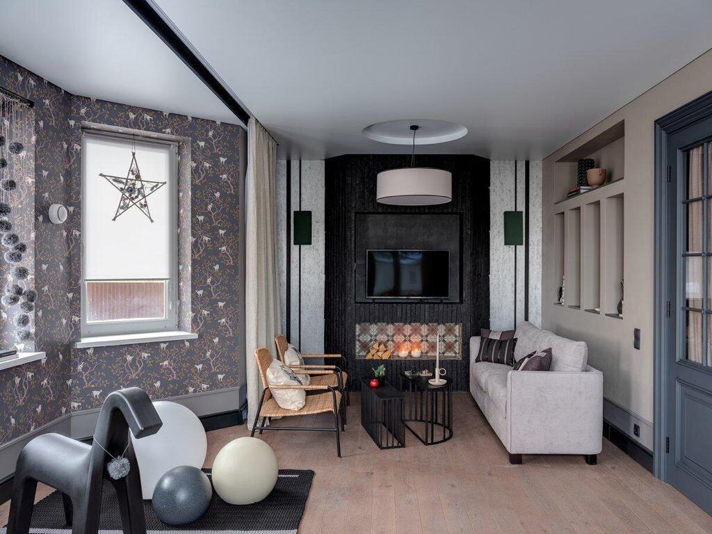 в этом помещении мы устанавливали Теплый Плинтус Charley