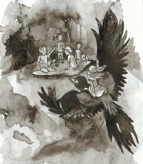 Иллюстрация к сказке Марии Ратьковой.