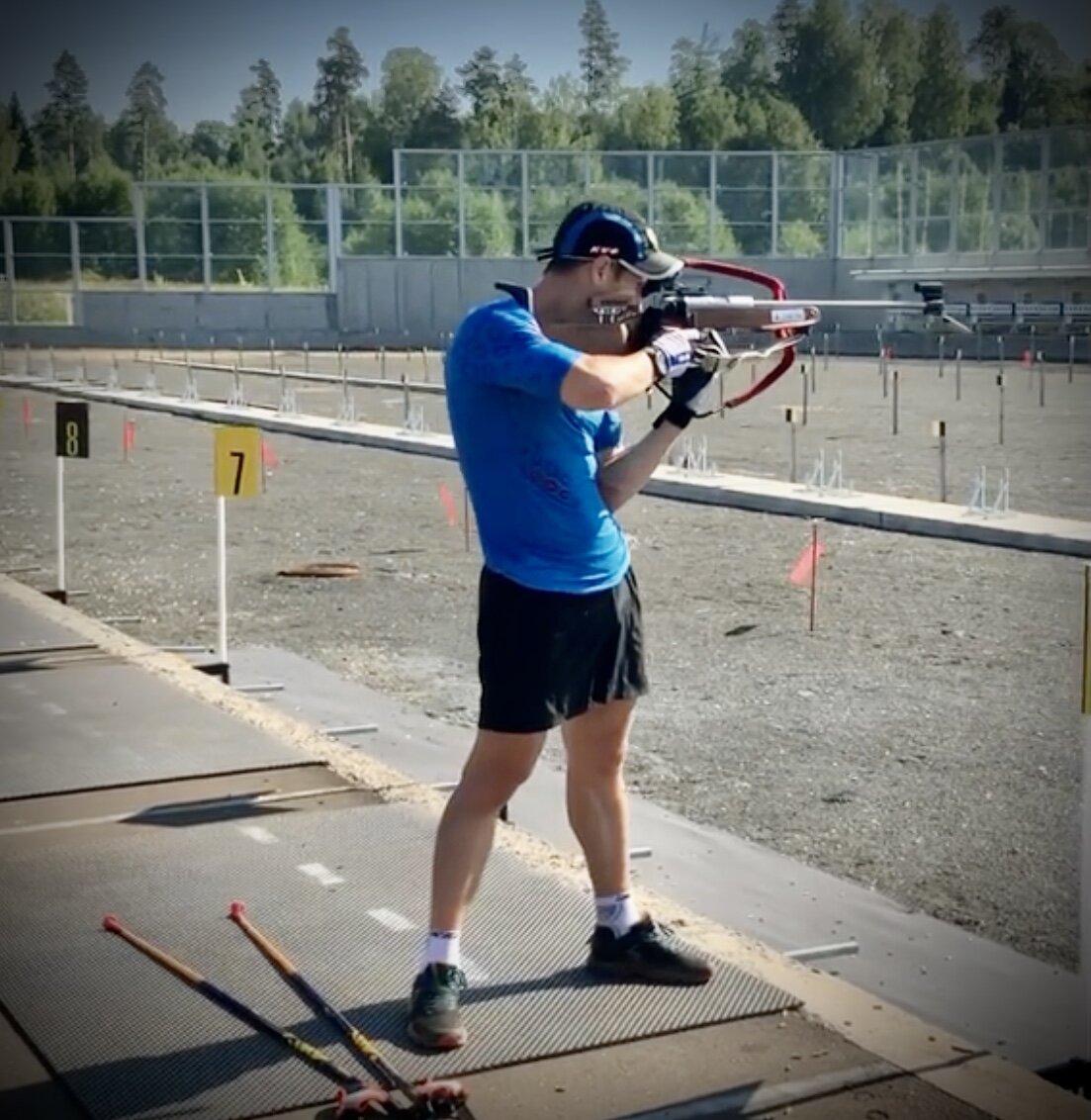 Эдуард Латыпов на стрельбе