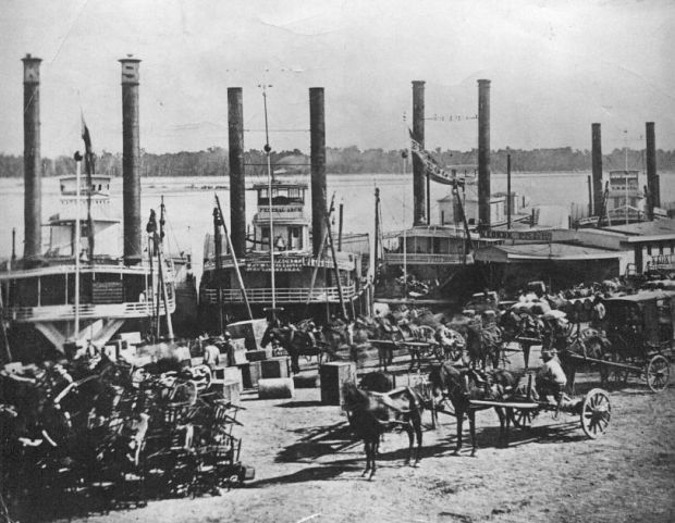 На берегу Миссисипи ок. 1870 г.