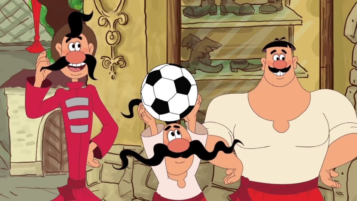 Кадр из мультсериала "Казаки. Футбол" 