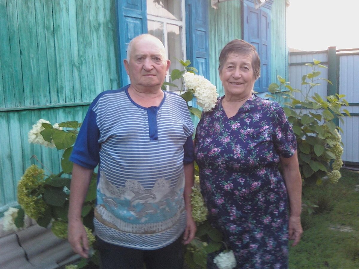 2017 год, Соловьёвка, Кивуновы: Александр Дмитриевич и Ольга Захаровна