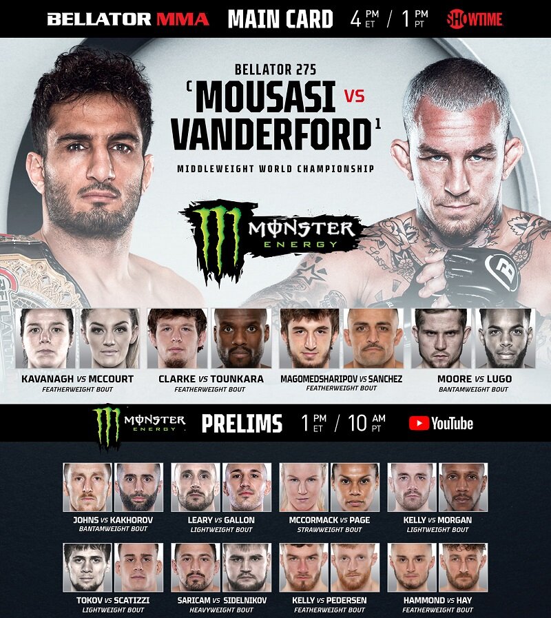 Bellator 275 Мусаси vs Вандерфорд