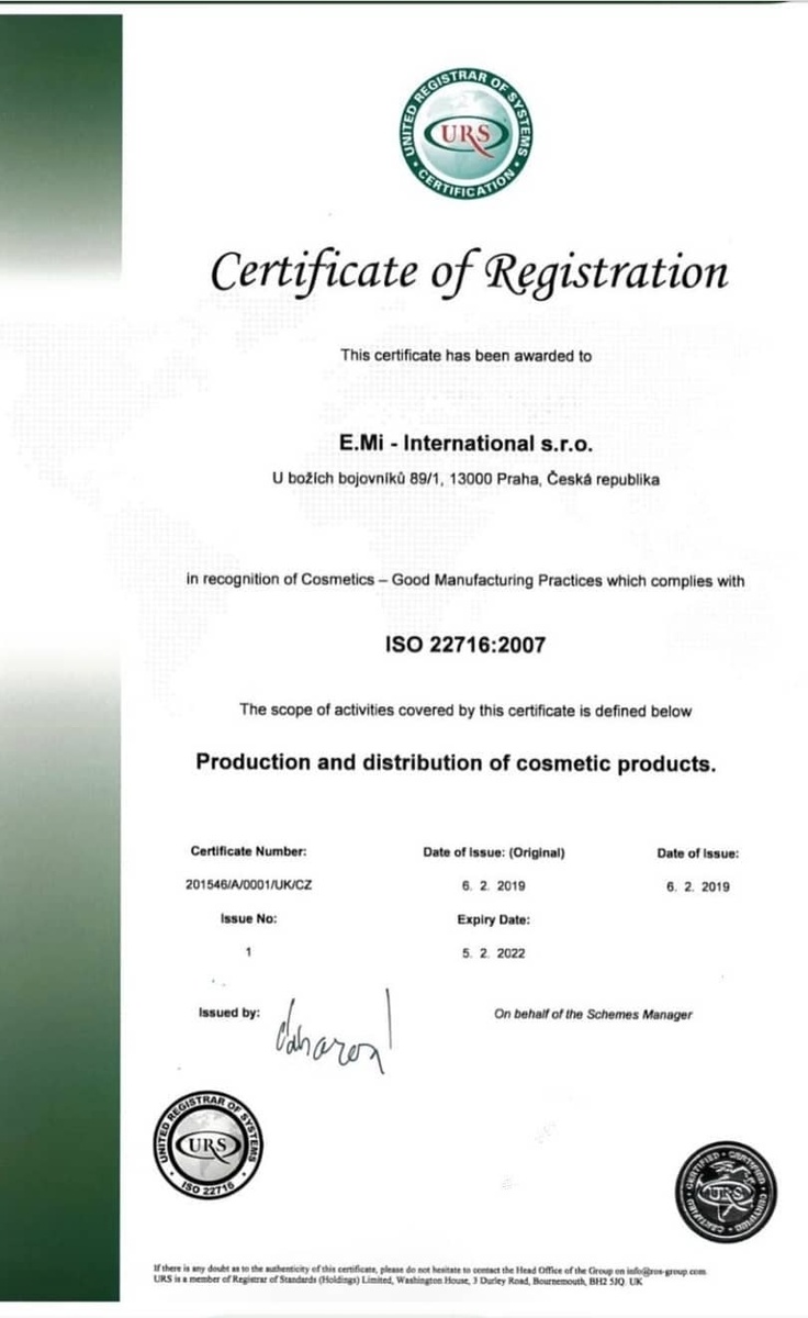 🌸Good Manufacturing Practice
 (Практика Надлежащего  качества)

Что такое сертификат качества  GMP? Хотите знать? Читайте👇

  Изначально этот стандарт создавался для обеспечения  качества на фармацевтических производствах. Позже распространился на пищевую отрасль и косметику. 

Международный стандарт GMP имеет следующие цели:
🌸Обеспечить высокий уровень качества продукции. 
🌸Гарантирует:
♦️что формула производственного продукта соответствует заявленной;
♦️в продукте не содержится посторонних примесей;
♦️есть соответствующая маркировка;
♦️он не теряет своих свойств на протяжении срока годности ;
♦️продукт соответствующим образом упакован.

Вы даже не представляете себе, каких трудов стоит обеспечить выполнение этих требований и пройти эту сертификацию