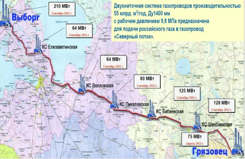 Карта газопроводов ленинградской области магистральных