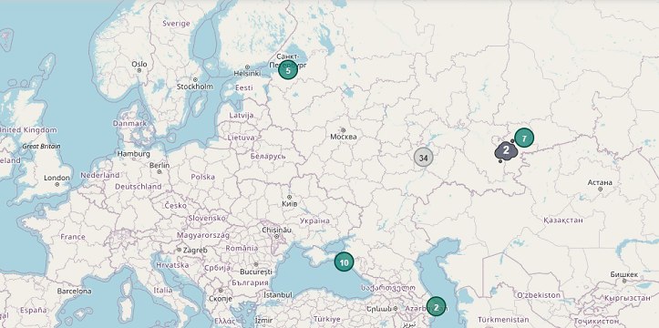 Скриншот карты сети