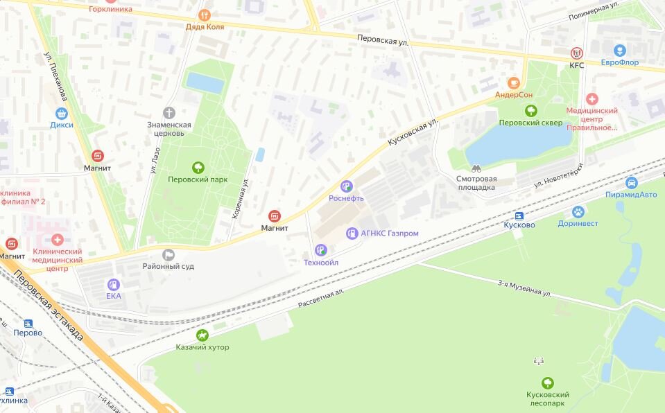 Промзона на Кусковской улице