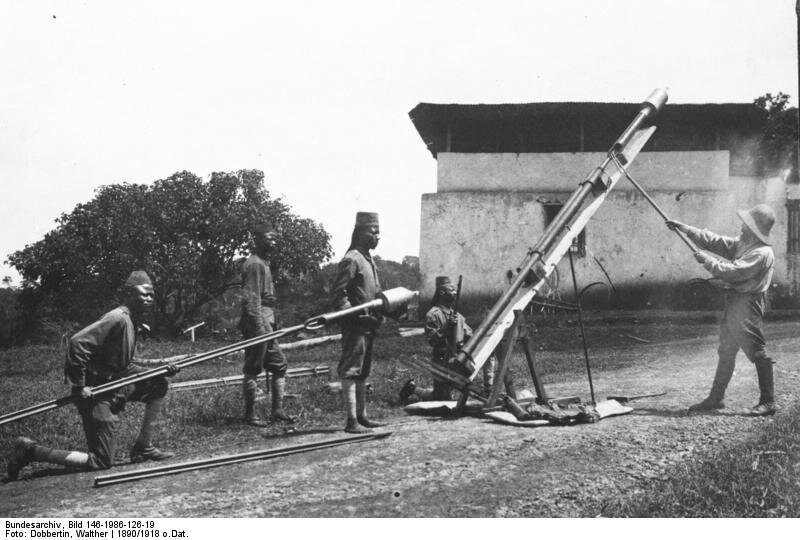 Запуск ракеты Конгрива, восточная Африка, 1890 год