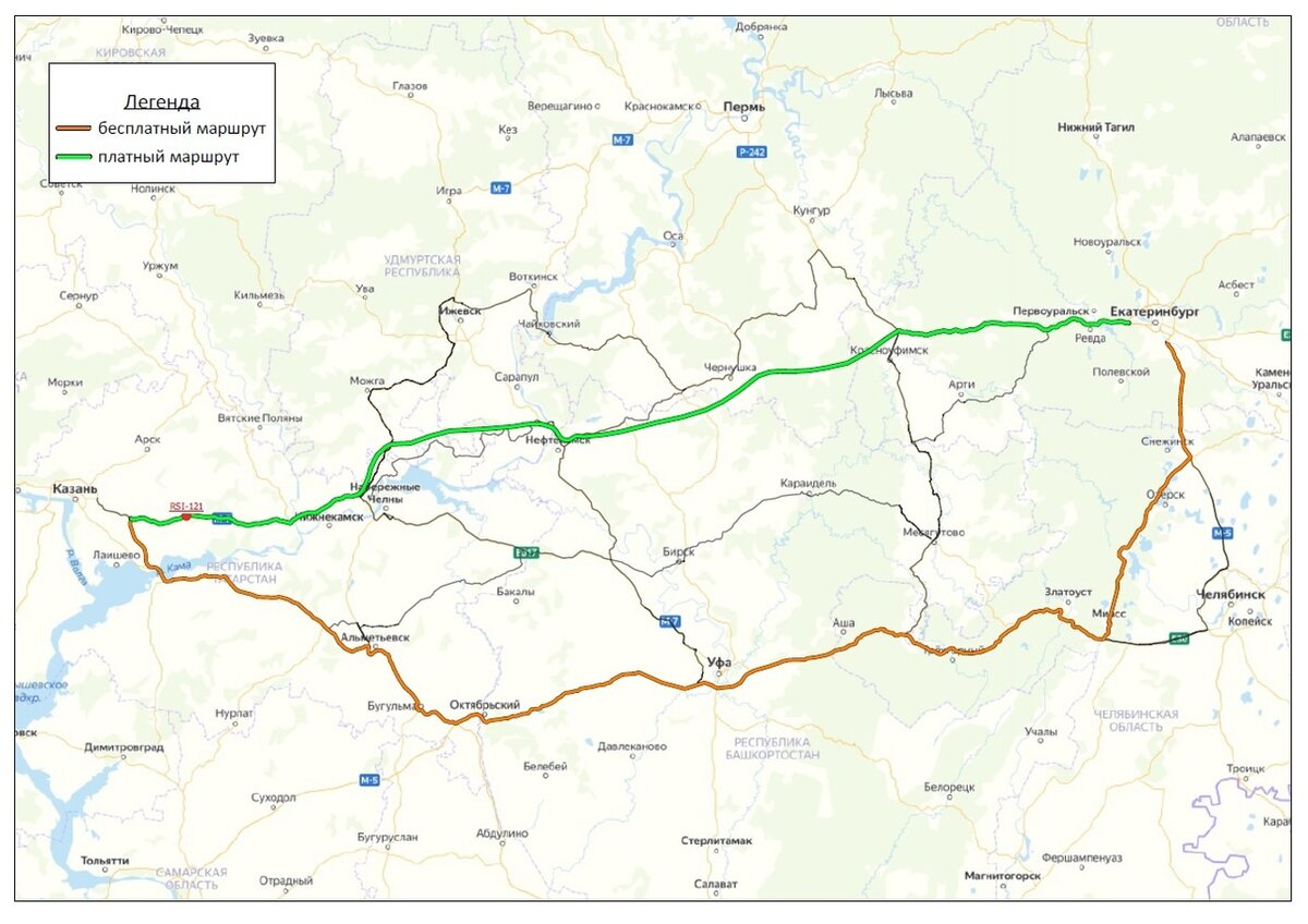 Проект дороги м12 на карте