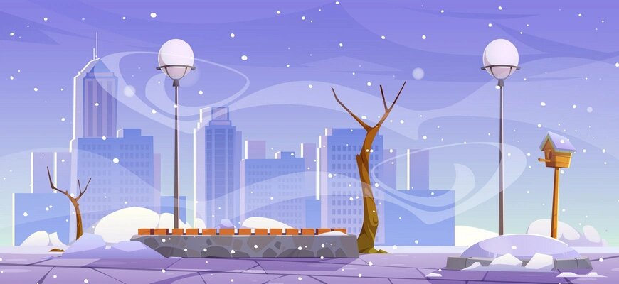 Снежная метель осложнила работу транспорта в США © upklyak / Freepik