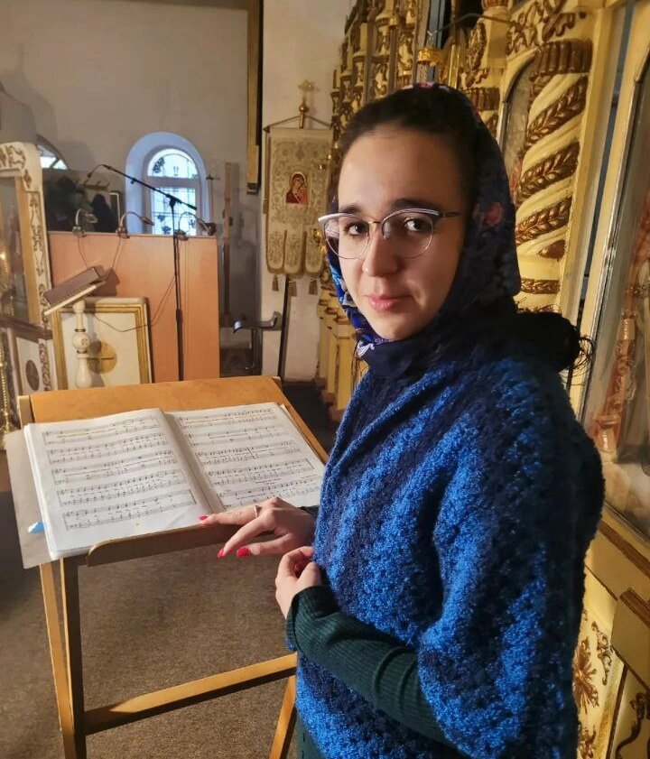 На клиросе Свято-Преображенского храма г Геленджик 