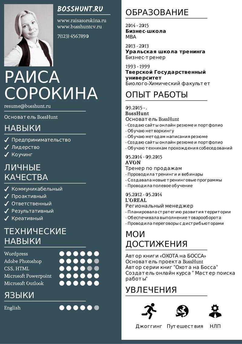 Когда меня спрашивают, что такое идеальное резюме? Я всегда говорю, что пределов совершенству нет и никогда не будет.