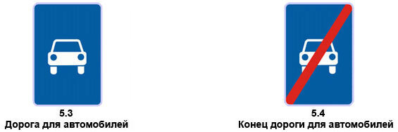Как выглядит знак дорога для автомобилей