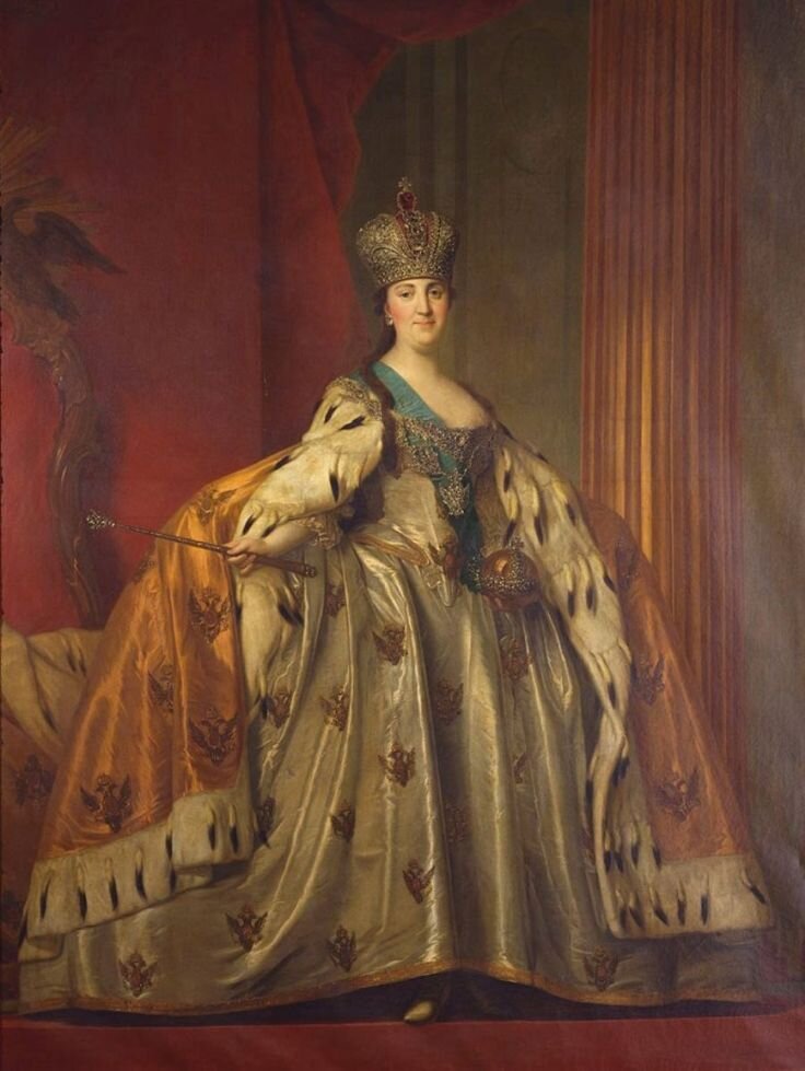 Портрет Екатерины II, русской императрицы. Худ. В. Боровиковский. 1779