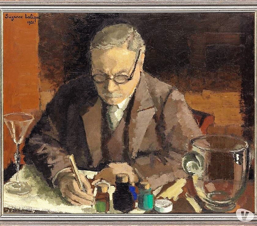 Сюзанна Лалик  "Потрет отца" , 1931. Музей Лалик, Винген-сюр-Модер, официальный сайт - www.musee-lalique.com 