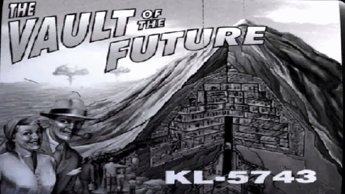Реклама компании Vault Tec, той самой, которая строила убежища.