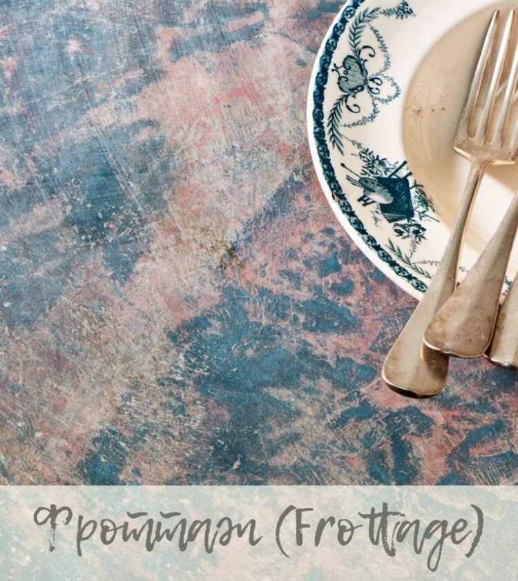 Эффект Фроттаж (Frottage) на столешнице