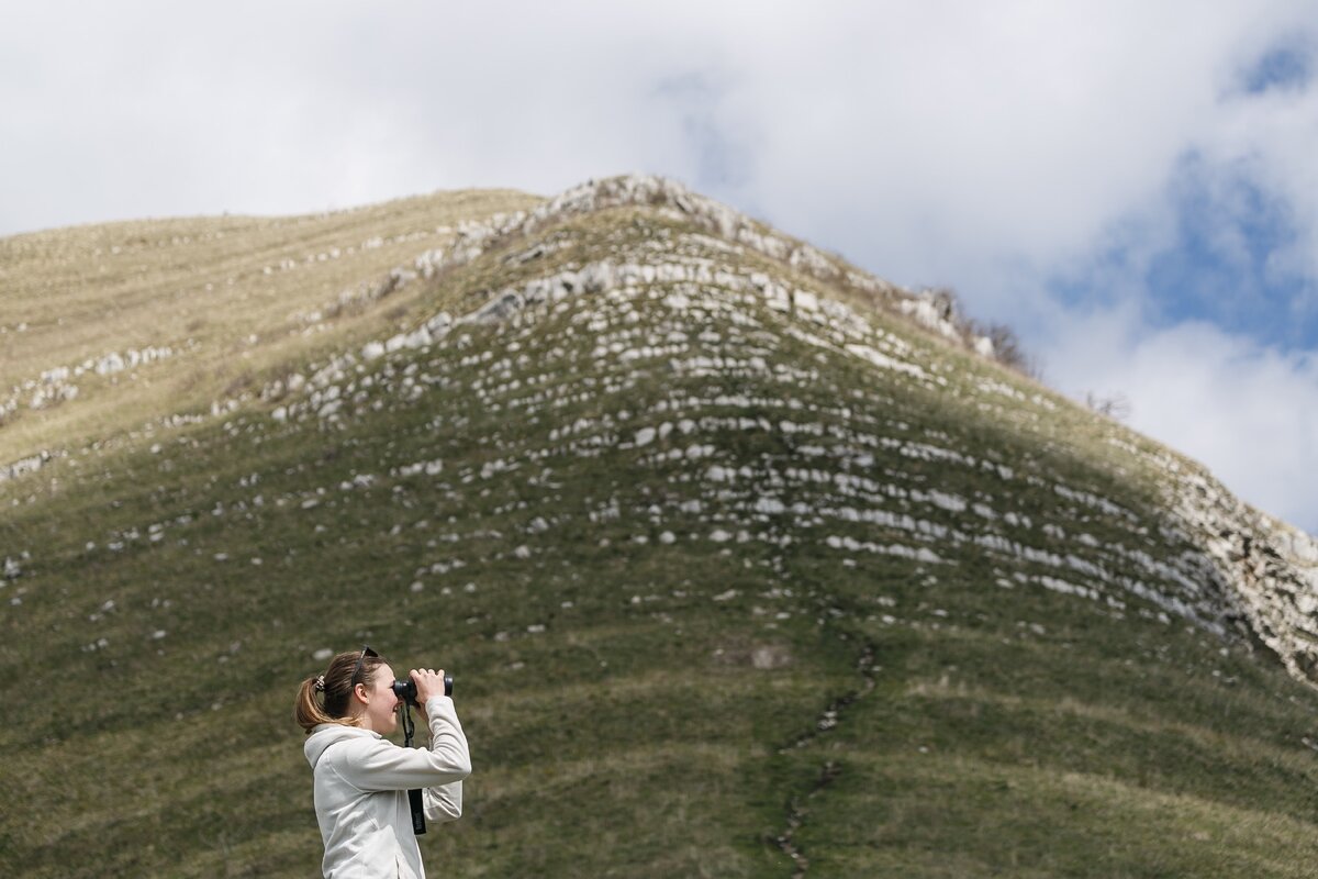 На фоне вершины Большой Псеушхо