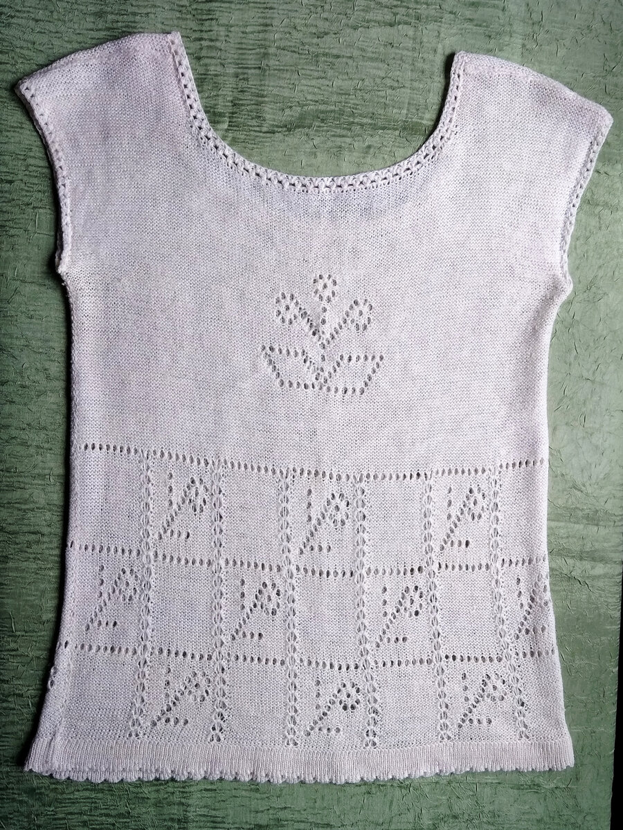 Льняная туника, спинка