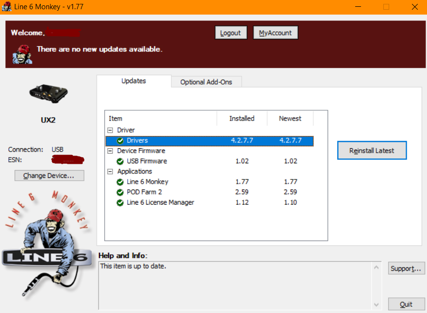 Программа Line 6 Monkey.   