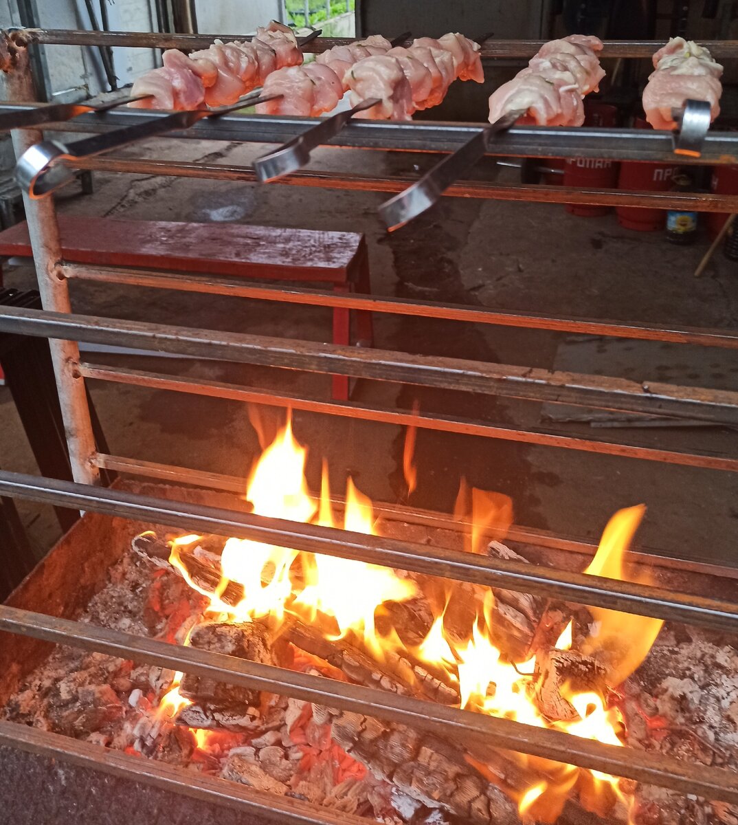 шашлык не пригорит
