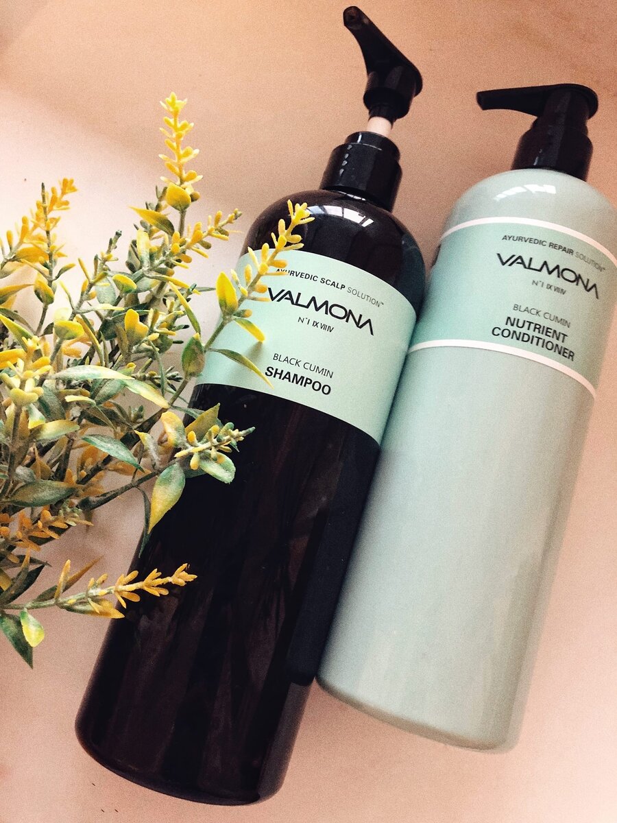 Шампунь и кондиционер для волос аюрведа - Ayurvedic scalp solution black cumin shampoo от Valmon