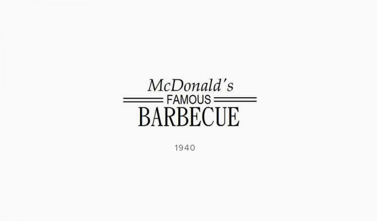 Логотип «McDonald’s Famous Barbecue» 1940 - 1948 гг.