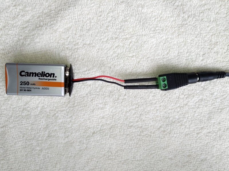  подключена крона и блок питания  