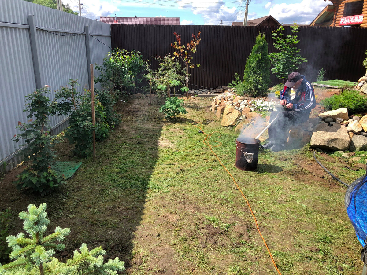 Ведро с дымом от мошек. Считайте лайфхак