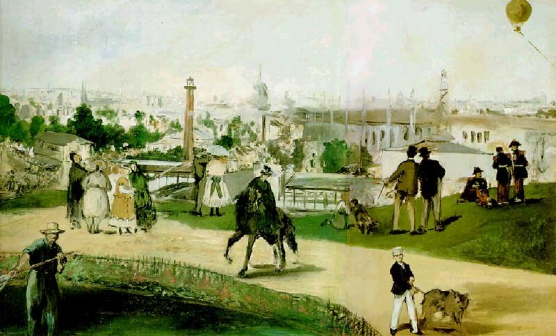 Вид на Всеминую выставку в Париже 1876 год, Эдвард Мане
