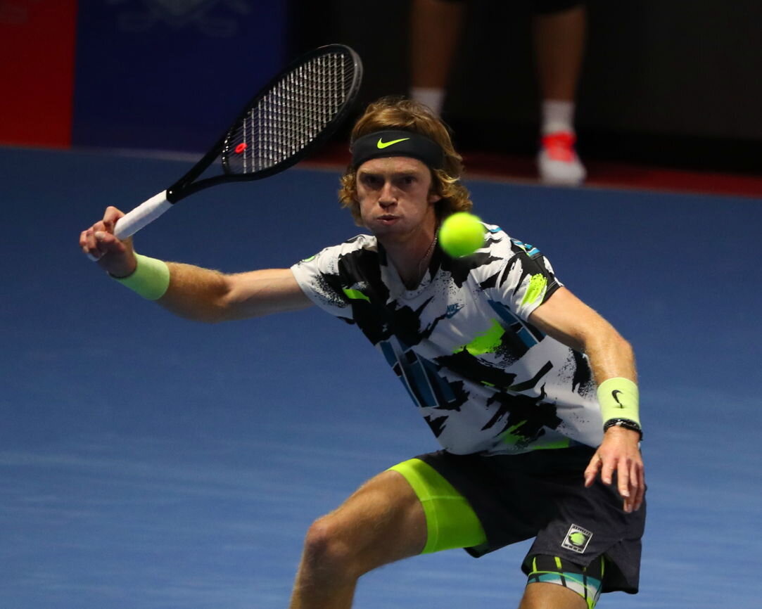 Андрей Рублёв на Итоговом турнире ATP уступил Рафаэлю Надалю (Фото: Максим Константинов, P1spb)