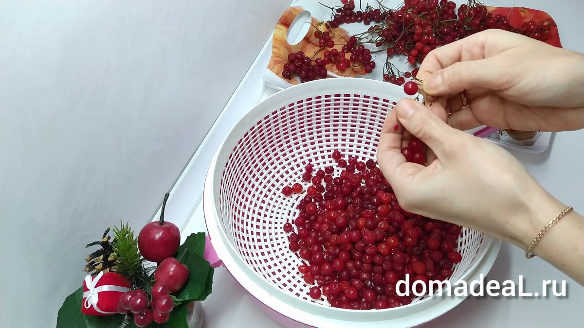 калину перебираем и промываем. Листаем вправо ---->