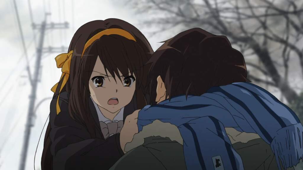 "Исчезновение Харухи Судзумии" - аниме-фильм 2010 года режиссеров Тацуи Исихары и Ясухиро Такэмото, снятый компанией Kyoto Animation.-2