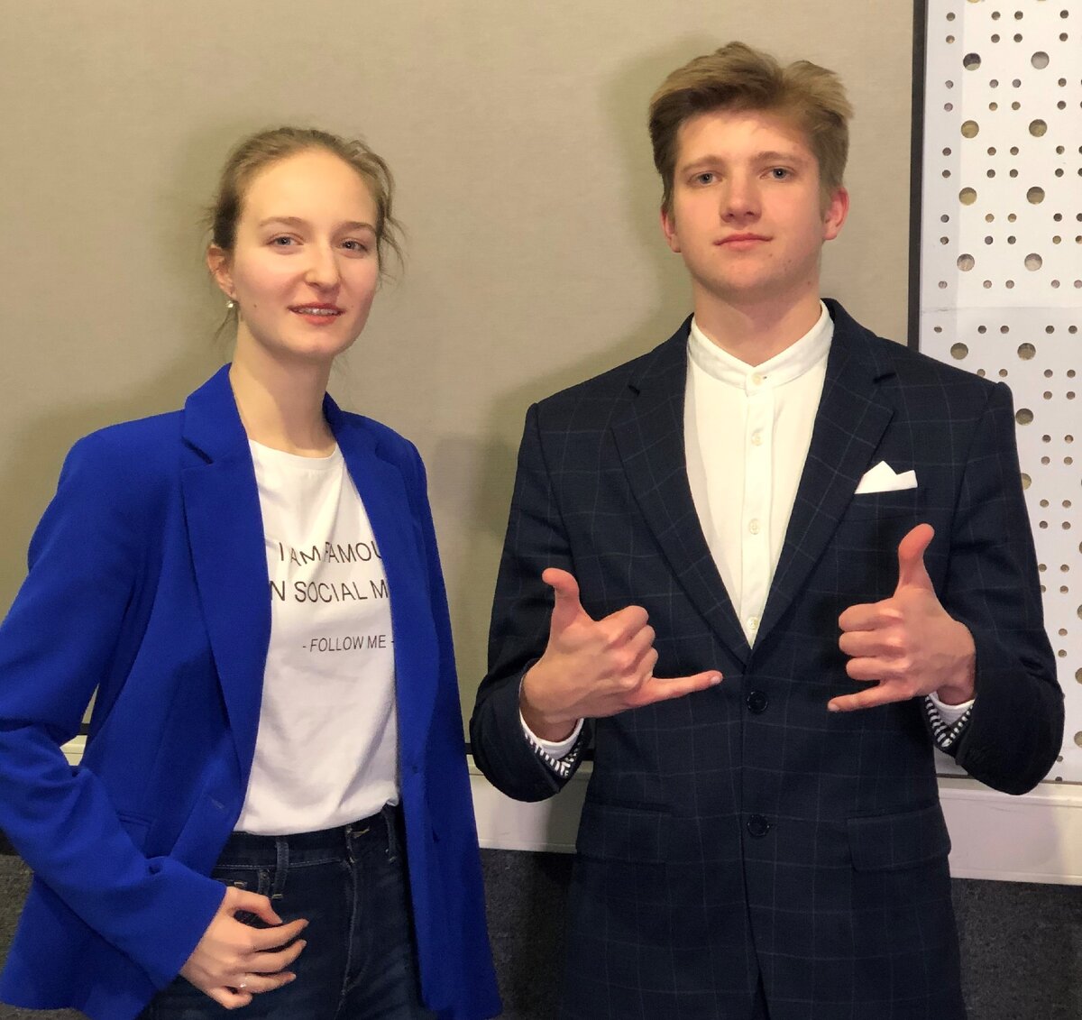 Финалисты конкурса - Анастасия Гундорова и Андрей Салмин