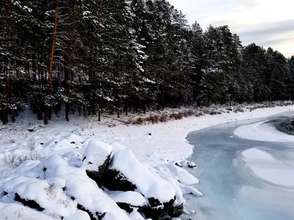 Фото: Лёд на реке Катунь / Медведев Александр